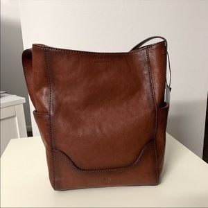 Frye Leather Side Pocket Hobo